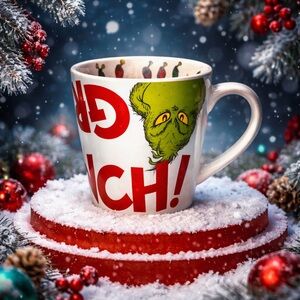 The Grinch Spell Out Upside Down Right Side Up ceramic mug